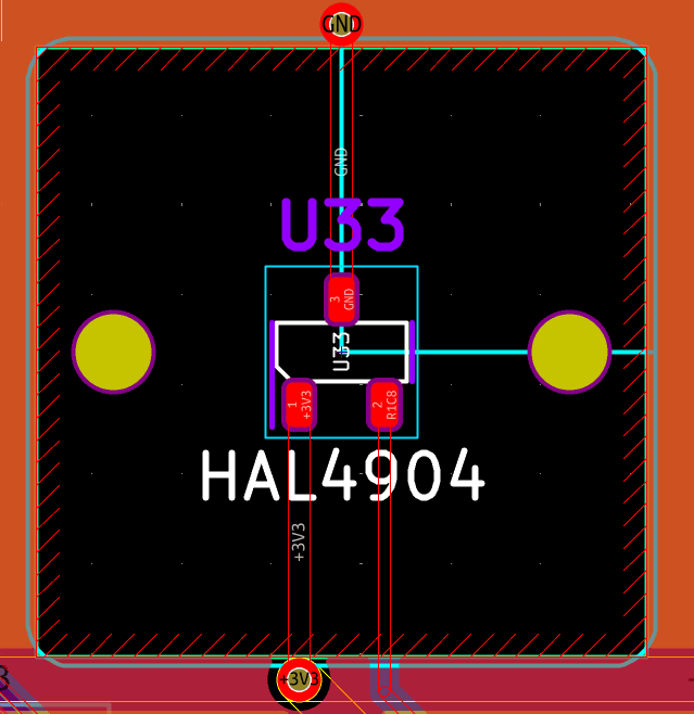 Praxis HE sensor keep-out zone